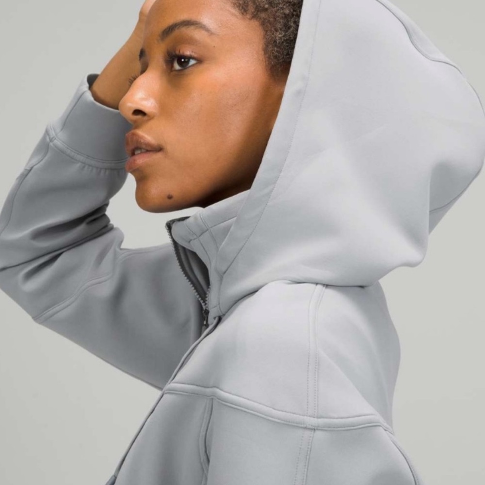 LULULEMON ROGUE RENEGADE ZIP HOODIE RHINO GRAY SZ 10 - Picture 2 of 10
